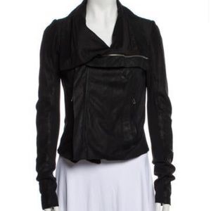 Rick Owens Leather Biker Jacket